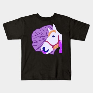 Purple horse Kids T-Shirt